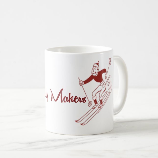 Ski Themed Hot Chocolate Tasse (VorderseiteRechts)