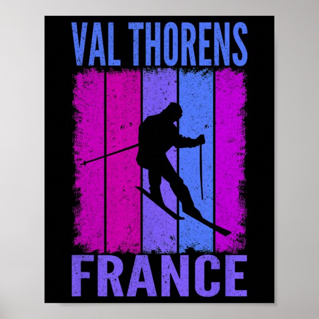 Ski und Apres Ski - Wintersport Val Thorens Poster (Vorne)