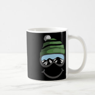 Ski und Snowboard Lover Geschenk lächelnden Skifah Kaffeetasse