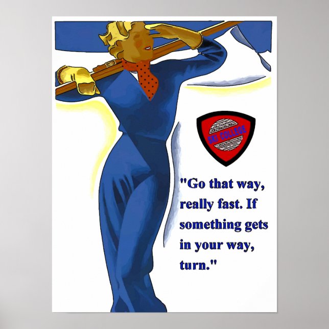 Ski-Uni-Poster Poster (Vorne)