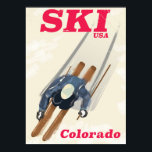 Ski USA Colorado Reiseplakat Poster<br><div class="desc">Ski USA Colorado Reiseplakat - Großamerikanisches Skipposter drucken.</div>