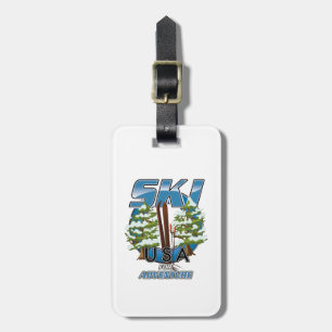 Ski USA For adventure logo. Gepäckanhänger
