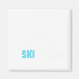 Ski Utah Skifahren Snowboarden Urlaub Souvenir Magnet
