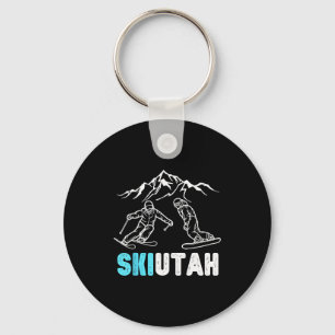 Ski utah Skifahren Snowboarden Urlaubs souvenir  Schlüsselanhänger