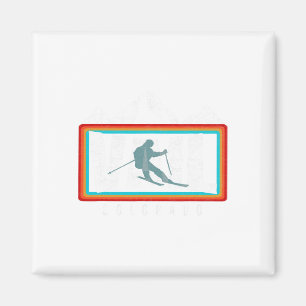 Ski Vail Co Vintage Colorado Skifahren Cool Vail S Magnet