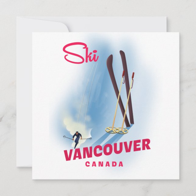 Ski Vancouver Canada Magnet (Vorderseite)