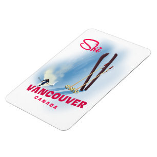Ski Vancouver Kanada Magnet