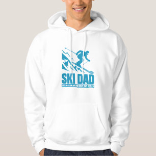 Ski Vater Cool Funny Gift für Wintersportler Väter Hoodie