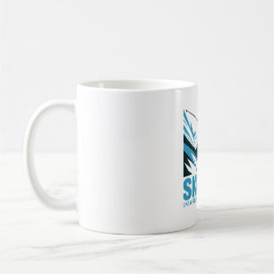 Ski-Vater Coole Bergkonstruktion Kaffeetasse