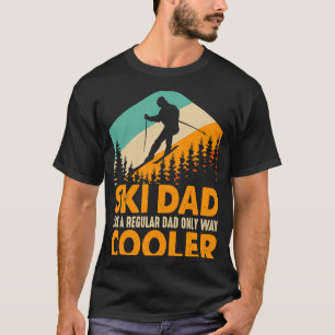 Ski Vater Coole Väter Liebe Skifahren Wintersport  T-Shirt