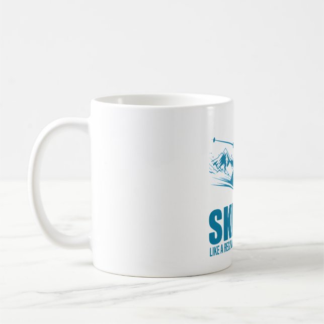 Ski-Vater - Cooler als ein regulärer Vater Kaffeetasse (Links)