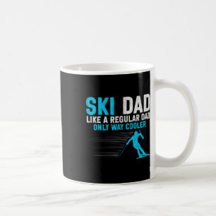 Ski-Vater Funny Skier Design für Herren Winterspor Kaffeetasse