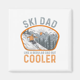 Ski Vater Langlaufen Wintersport Schneeschuhwander Magnet