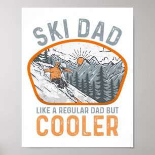 Ski Vater Langlaufen Wintersport Schneeschuhwander Poster