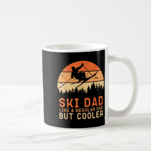 Ski-Vater Lustiger Skifahrer Schnee-Abenteuer Skif Kaffeetasse