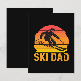Ski-Vater Mitteilungskarte