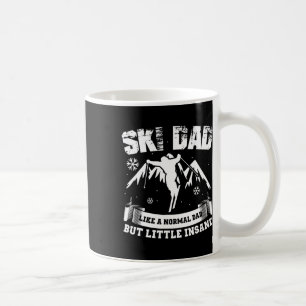 Ski-Vater Nicht Normale Kleine Verrückte Skifahrer Kaffeetasse