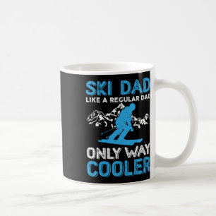 Ski Vater Niedlicher Wintersport Skiverleih Kaffeetasse