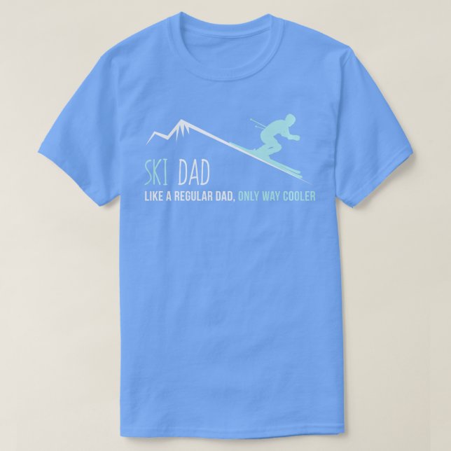Ski Vater Niedliches Winterskivergnügen Langschläf T-Shirt (Design vorne)