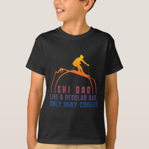 Ski Vater Skifahren Daddy Papa Grandpa Cool Snowbo T-Shirt