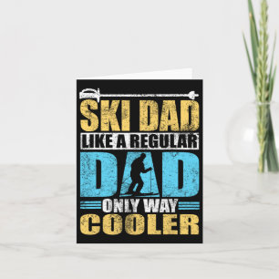 Ski Vater wie ein leiser Vater nur viel Cooler Ski Karte