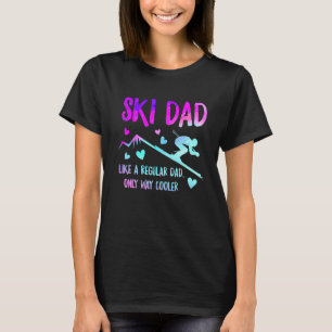 Ski-Vati Skifahrender Daddy Papa Opa Cool Snowboar T-Shirt
