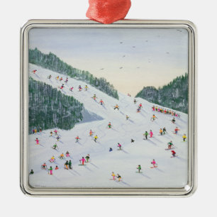 Ski-vening 1995 ornament aus metall