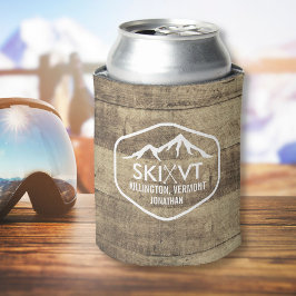 Ski Vermont Rustic Killington Stowe Stratton Wood Dosenkühler