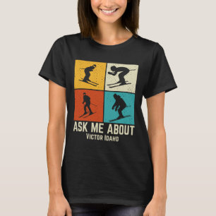 Ski Victor Idaho Bergskifahren T Männer Und Frauen T-Shirt