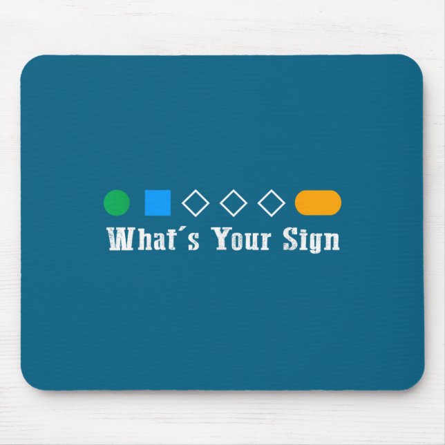 Ski What Is Your Sign Funny Skier Men Snowboard Sk Mousepad (Vorne)