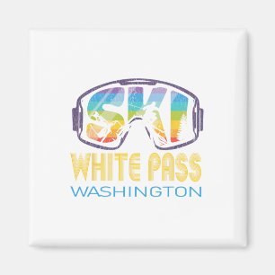 Ski White P Washington Skiurlaub Magnet