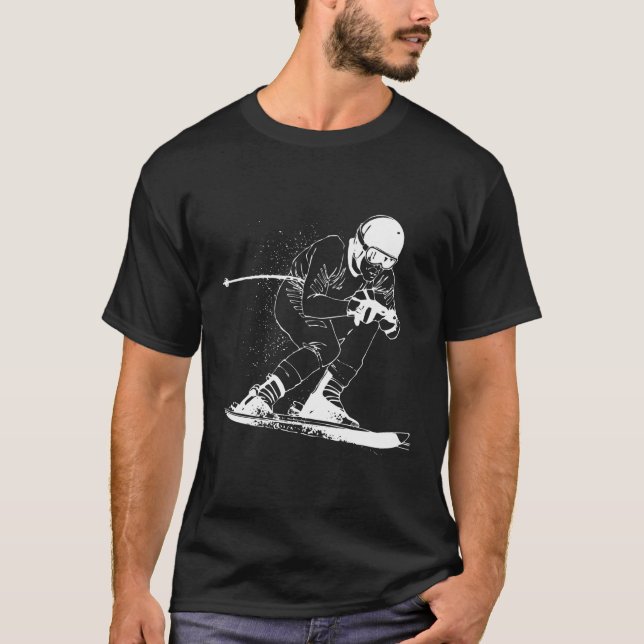 Ski Winter Sport Ski Geschenk für Männer Frauen T-Shirt (Vorderseite)