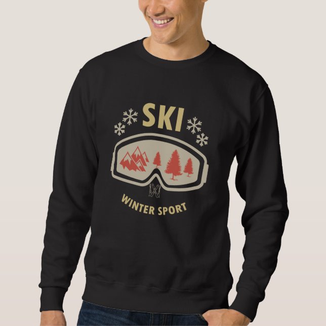 Ski Winter Sport Sweatshirt (Vorderseite)