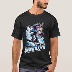 Ski-Wintersport Skifahren Lustiger Skifahrer Einho T-Shirt