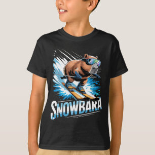Ski-Wintersport Skifahrer lustige Skifahren Capyba T-Shirt