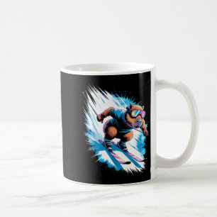 Ski-Wintersport Skifahrer lustiges Skifahren Capyb Kaffeetasse