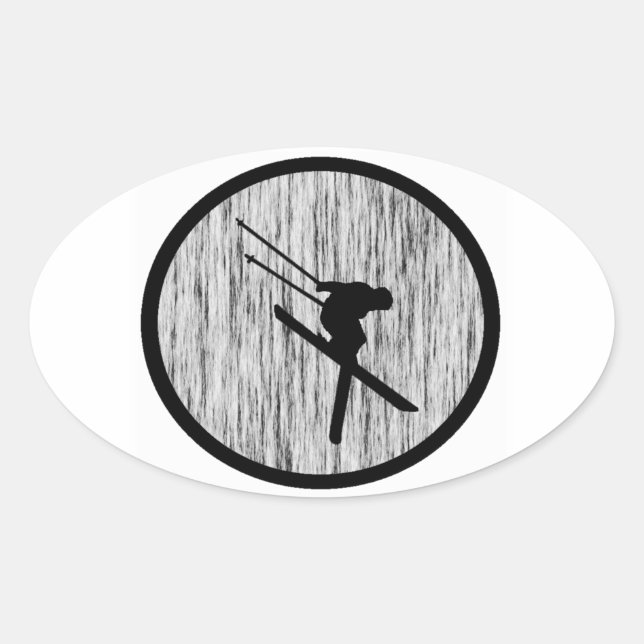 SKI WIR BITTE OVALER AUFKLEBER (Vorderseite)