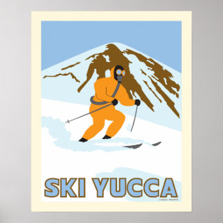 Ski Yucca Reiseplakat Poster