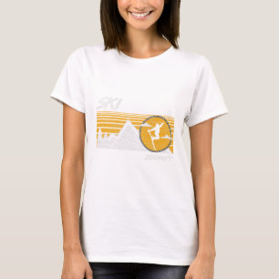 Ski Zermatt Schweiz Retro-Skiing-T-Shirt T-Shirt