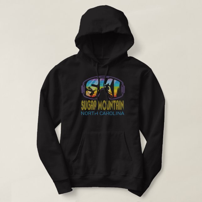 Ski Zuckerhut Nord Carolina Skiurlaub Hoodie (Design vorne)