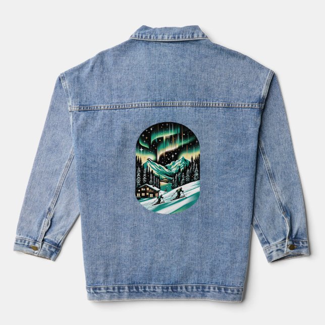 Skiabenteuer Aurora Jeansjacke (Rückseite)