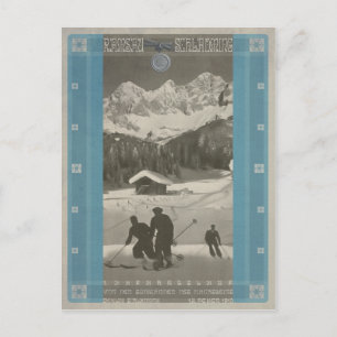 Skiabeslauf Ramsau-Schladming Postkarte