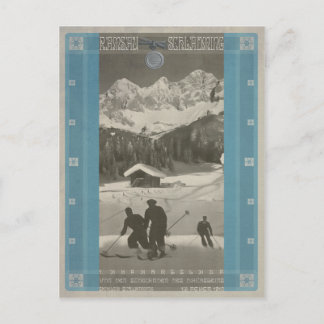 Skiabeslauf Ramsau-Schladming Postkarte