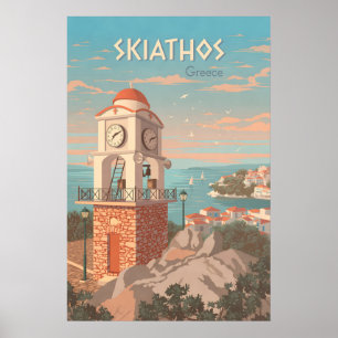 Skiathos Griechenland Reiseplakat Poster