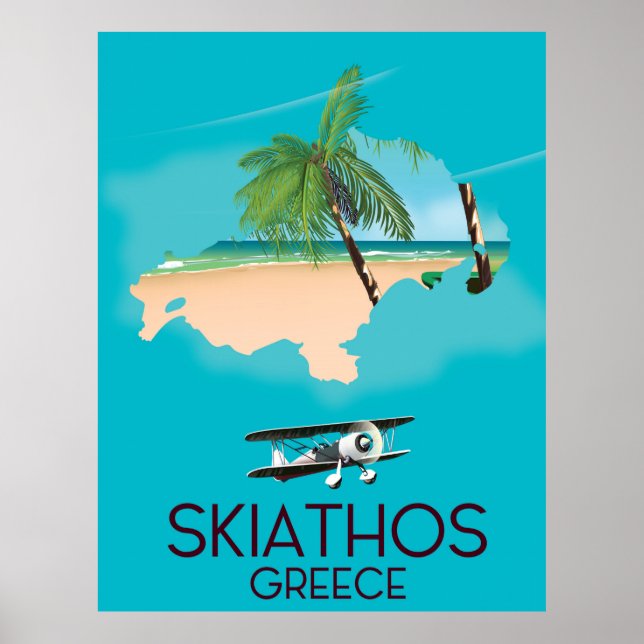 Skiathos Griechenland Reiseplakat Poster (Vorne)