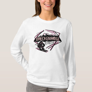 Skiaufzug-Rosa Hoodie Breckenridges Colorado T-Shirt