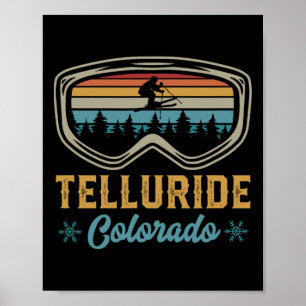 Skiausflug nach Telluride Colorado 70er Jahre Stil Poster