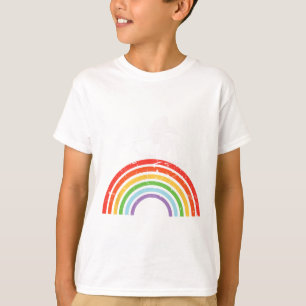 Skiausflug Skifahren Regenbogen T-Shirt