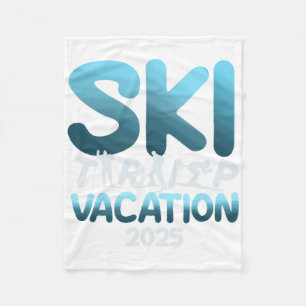 Skiausflug Urlaub 2025 Männer Frauen Lustig Skifah Fleecedecke