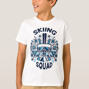 Skiausrüstung für Skifahrer und Schneeliebhaber T-Shirt